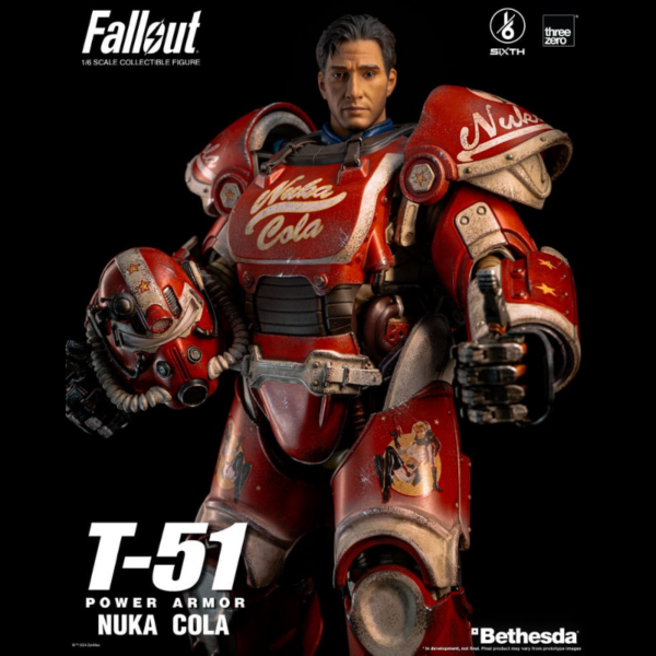 Figuras Fallout Figura articulada del videojuego ´Fallout´ con luz y accesorios, tamaño aprox. 37 cm. Vienie en una caja con ventana. Requiere 3 pilas AG1 (no incluidas)