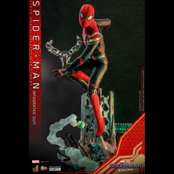 Figuras Marvel Figura articulada de la película "Spider-Man: No Way Home" a escala 1/6, tamaño aprox. 29 cm. Viene con accesorios y ropa de tela en una caja con ventana.