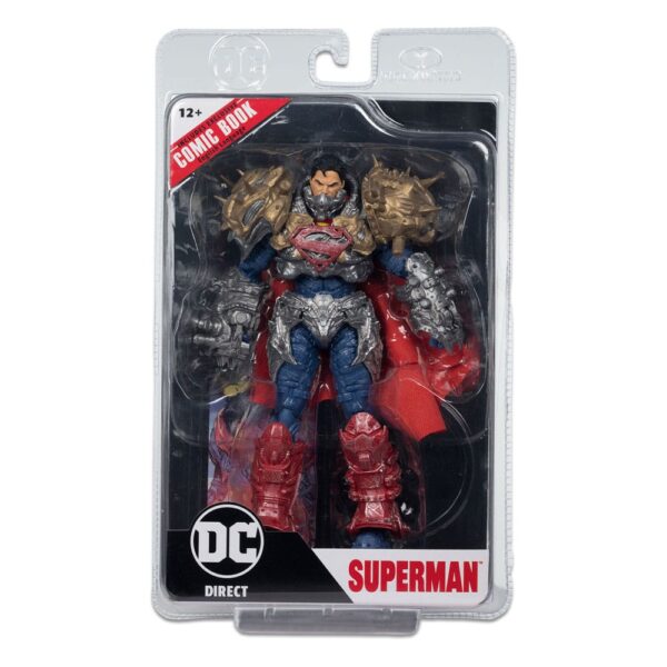 Figuras DC Comics Cómic en inglés Figura articulada tamaño aprox. 18 cm y cómic (en inglés, disponible exclusivamente en este producto). El blíster es clipable: el cómic se puede leer y volver a colocar en su embalaje para que se mantenga en perfecto estado.