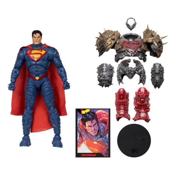 Figuras DC Comics Cómic en inglés Figura articulada tamaño aprox. 18 cm y cómic (en inglés, disponible exclusivamente en este producto). El blíster es clipable: el cómic se puede leer y volver a colocar en su embalaje para que se mantenga en perfecto estado.