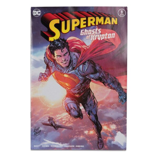 Figuras DC Comics Cómic en inglés Figura articulada tamaño aprox. 18 cm y cómic (en inglés, disponible exclusivamente en este producto). El blíster es clipable: el cómic se puede leer y volver a colocar en su embalaje para que se mantenga en perfecto estado.