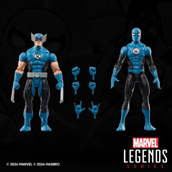 Hasbro presenta, dentro de la colección Marvel Legends Series, este pack de 2 figuras: Lobezno y Spider-Man. Miden 15 cm y están basadas en su aspecto cuando formaron parte de "Los 4 Fantásticos". Se incluyen 6x manos alternativas para las figuras.