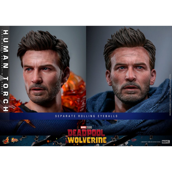 HUMAN TORCH DEADPOOL & WOLVERINE MOVIE MASTERPIECE HOT TOYS 1/6 - Imagen 22