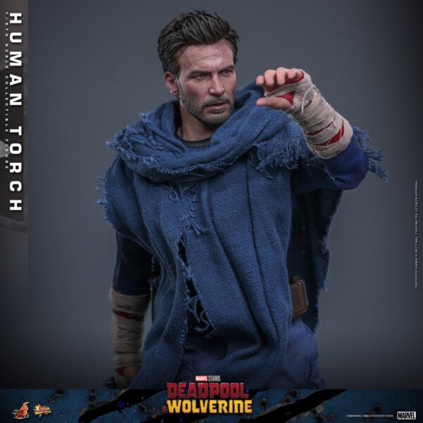 HUMAN TORCH DEADPOOL & WOLVERINE MOVIE MASTERPIECE HOT TOYS 1/6 - Imagen 4